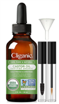 Cliganic Organic Castor Oil with Eyelash Kit 1 fl. oz.