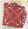 Vintage Bohemian Style Red Elephant Embroidery Tote Bag