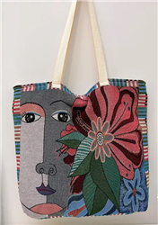 Large Capacity Embroidered Tote Bag