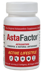 AstaFactor Astaxanthin Supplement from Sea Salts of Hawai'i 60 softgels