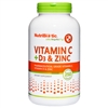 NutriBiotic Vitamin C + D3 & Zinc 250 caps