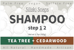 Siliski Soaps - Shampoo Bar - Tea Tree + Cedarwood